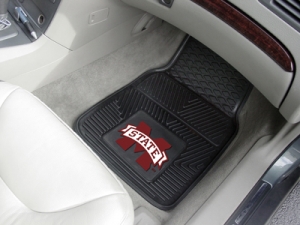 Mississippi State Bulldogs Premium All Weather 2pc Rubber Car Floor Mats