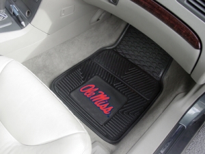 Ole Miss Rebels Premium All Weather 2pc Rubber Front Floor Mats