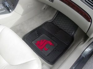 Washington State Cougars Premium All Weather 2pc Vinyl Car Floor Mats