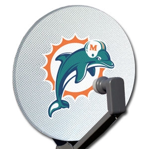 Miami Dolphins NFL Satellite Dish Cover