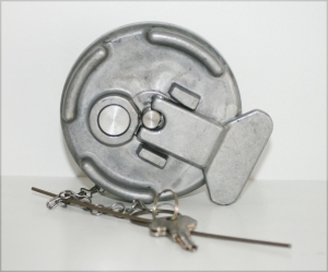 Fuel Tank Accessories 4" Locking Diesel Fuel Cap for Peterbilt Semi Trucks