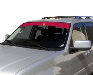 USC Trojans NCAA Logo "Glass Tatz Visorz" Front Windshield Graphic/Decal
