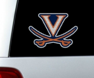 Virginia Cavaliers NCAA Logo Glass Tatz ""Cutz"" Window Graphic/Decal
