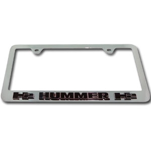 Hummer H2 Chrome 3D License Plate Tag Frame