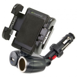 Bracketron 12-Volt Universal USB Power Dock for iPhones/iPods/SAT/GPS/MP3 & More