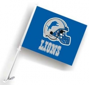 Detroit Lions NFL Car Flag