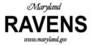 Baltimore Ravens State Background License Plate