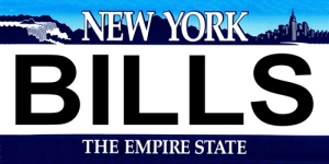 Buffalo Bills State Background License Plate