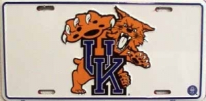 Kentucky Wildcats Aluminum License Plate