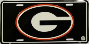 Georgia Bulldogs "G" Aluminum License Plate