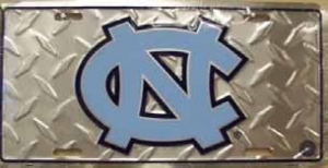 North Carolina Tar Heels Diamond Plated License Plate