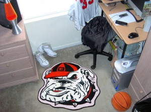 Georgia Bulldogs Mascot Cut-Out Floor Mat