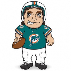 Miami Dolphins Dancing Musical Halfback Mascot Doll