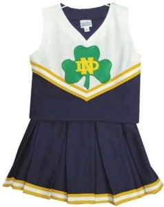 Notre Dame Fighting Irish NCAA College Youth Cheerleading Outfits-FREE SHIPPING