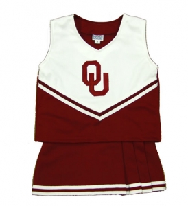 Oklahoma Sooners NCAA College Youth Cheerleading Outfits-FREE SHIPPING