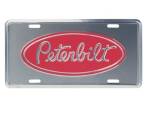 Peterbilt Motors Trucking Aluminum Novelty License Plate