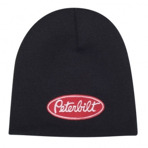 Peterbilt Motors Black Knit Winter Beanie
