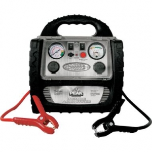 Peak 450 Amp Portable Battery Jump Starter/Power Inverter & Inflator