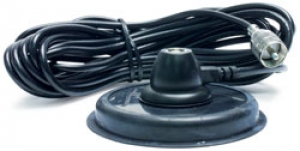 RoadPro 5" Magnet Mount with 12' Pre-Wired Coax Cable with PL-259 Connectors