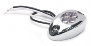LED Courtesy Light with Chrome Housing