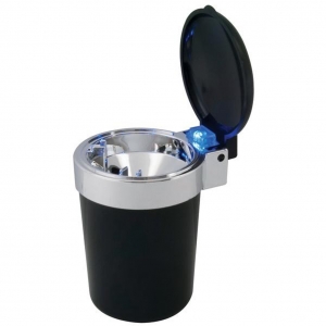RoadPro Self-Extinguishing Ashtray with Blue Led Light