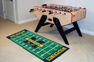 Michigan Wolverines 29.5" x 72" NCAA Office/House Football Field Floor Runner