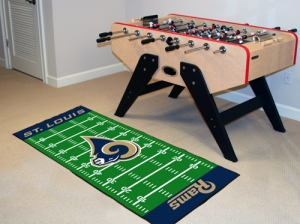 St. Louis Rams 29.5" x 72" NFL Office/House Football Field  Floor Runner