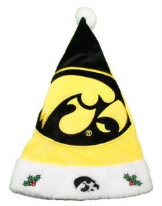 Iowa Hawkeyes Color Block Santa Hat