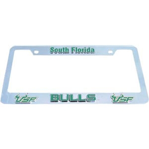 South Florida Bulls NCAA Chrome 3D License Plate Frame