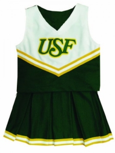 South Florida Bulls NCAA College Youth Cheerleading Outfits-FREE SHIPPING