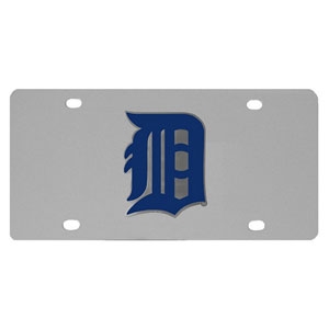 Detroit Tigers MLB Stainless Steel License Plate