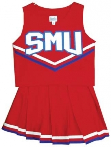 SMU Mustangs NCAA College Youth Cheerleading Outfits-FREE SHIPPING