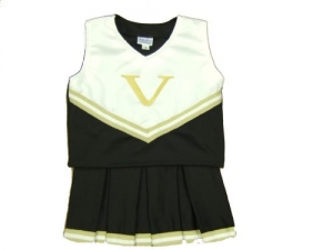 Vanderbilt Commodores NCAA College Youth Cheerleading Outfits-FREE SHIPPING