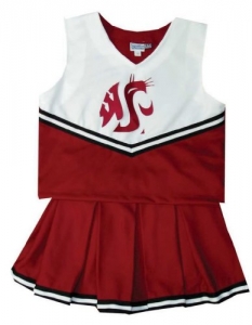 Washington State Cougars NCAA College Youth Cheerleading Outfits-FREE SHIPPING