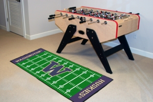 Washington Huskies 29.5" x 72" College Football Office/House Football Field Floor Runner