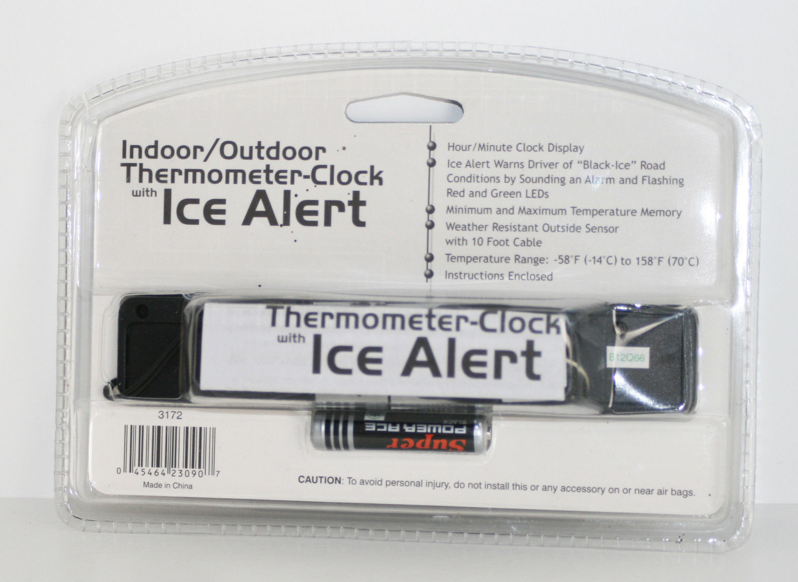 Road Pro Indoor/Outdoor Electronic Thermometer with Ice Alert Warner