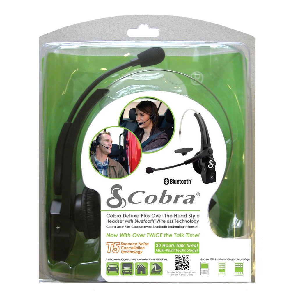 Cobra CBTH1 Headsets Cobra T5 Noise Cancellation Technology