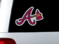 Atlanta Braves MLB Logo ""Cutz"" One Way Glass Covering by Glass Tatz