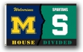 Michigan Wolverines / Michigan State Spartans Rivalry 3 x 5 Flag