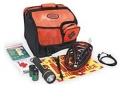 55-Piece Emergency Road Kit w/Booster Cable, First Aid Kit, Flashlight & More