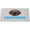 Carolina Panthers Football Laser Cut Silver License Plate