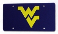 West Virginia Mountaineers Blue Laser Cut License Plate