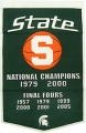 Michigan State Spartans 24" x 36" Dynasty Wool Banner
