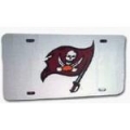 Tampa Bay Buccaneers Silver Laser Cut License Plate