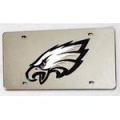 Philadelphia Eagles Silver Laser Cut License Plate