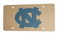 North Carolina Tar Heels Silver Laser Cut/Mirrored License Plate