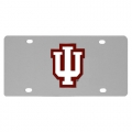 Indiana Hoosiers NCAA Stainless Steel License Plate