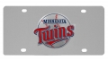 Minnesota Twins MLB Stainless Steel License Plate