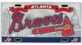 Atlanta Braves MLB Heavy Duty Pewter 3D Sports License Plate