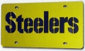 Pittsburgh Steelers Yellow Laser Cut License Plate